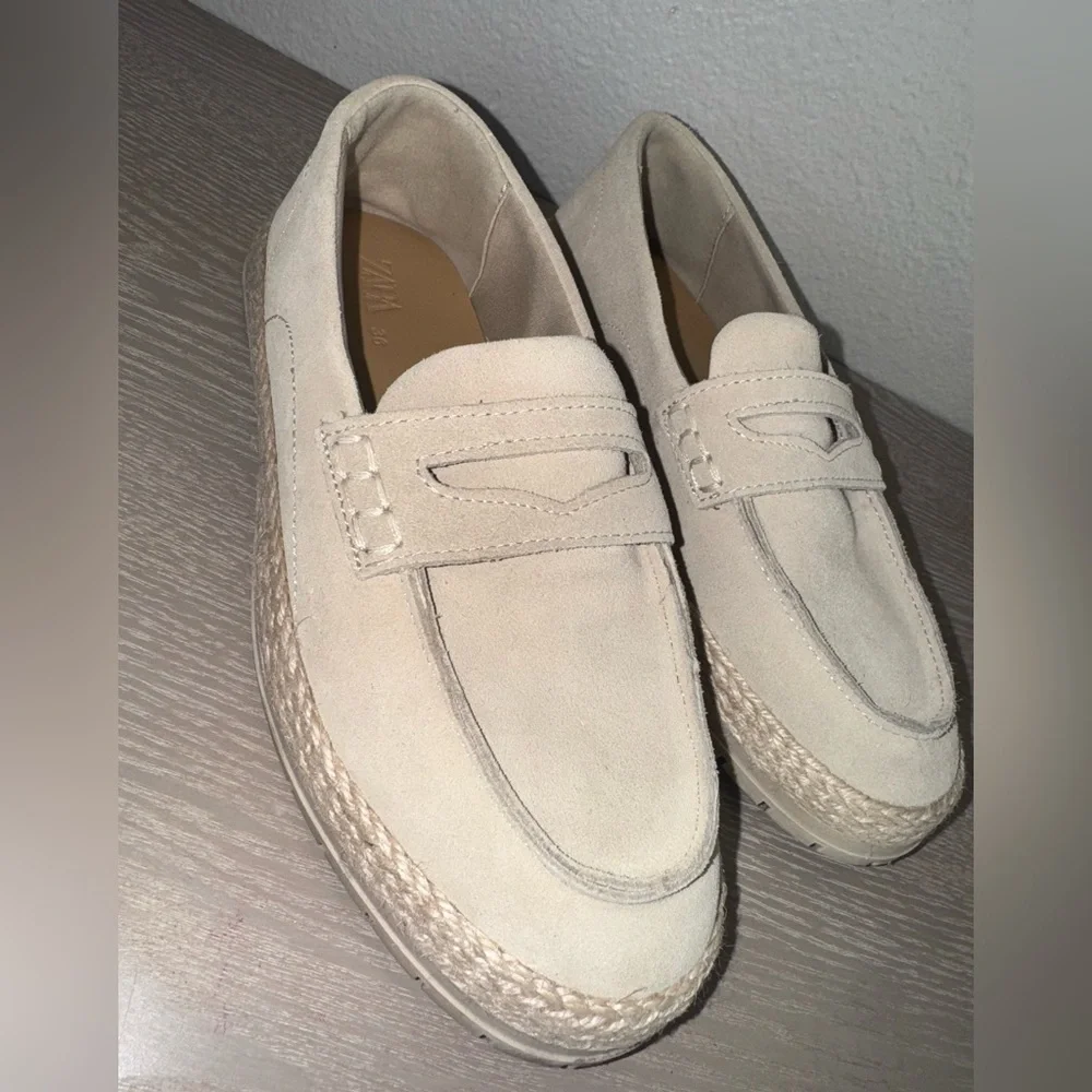 Zara suede espadrille